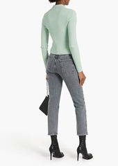 rag & bone - Nina cropped mid-rise straight-leg jeans - Gray - 23