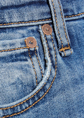 rag & bone - Nina distressed high-rise slim-leg jeans - Blue - 23