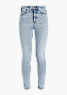 rag & bone - Nina faded high-rise skinny jeans - Blue - 24