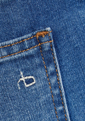 rag & bone - Nina frayed high-rise kick-flare jeans - Blue - 23