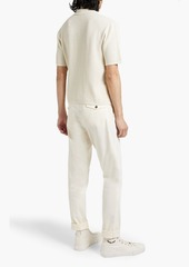 rag & bone - Nolan pointelle-knit cotton-blend polo shirt - White - XS