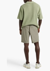 rag & bone - Nolan pointelle-knit cotton-blend polo shirt - Green - S