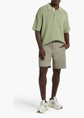 rag & bone - Nolan pointelle-knit cotton-blend polo shirt - Green - S