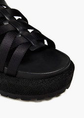 rag & bone - Park grosgrain and leather platform sandals - Black - EU 36