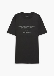 rag & bone - Printed cotton-jersey T-shirt - Black - S