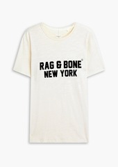 rag & bone - Printed cotton-jersey T-shirt - White - S