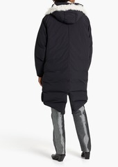 rag & bone - Rae faux fur-trimmed ripstop hooded down coat - Black - M