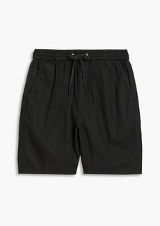 rag & bone - Reed linen and cotton-blend drawstring shorts - Black - L