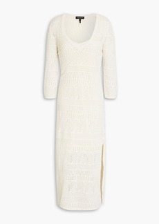 rag & bone - Renee crochet-knit cotton-blend midi dress - White - XS