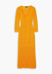 rag & bone - Renee crocheted cotton-blend midi dress - Yellow - XS