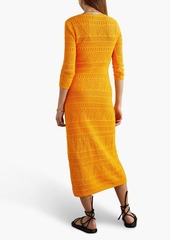 rag & bone - Renee crocheted cotton-blend midi dress - Yellow - XS
