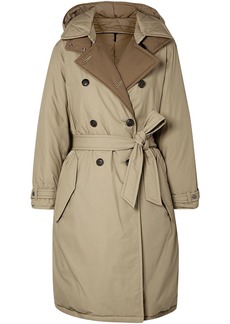 rag & bone - Reversible cotton-canvas hooded down trench coat - Neutral - XS