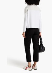 rag & bone - Ribbed-knit polo shirt - White - XXS