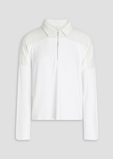 rag & bone - Ribbed-knit polo shirt - White - XXS