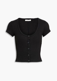 rag & bone - Ribbed-knit top - Black - L