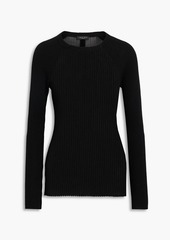 rag & bone - Ribbed merino wool-blend sweater - Black - M