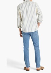 rag & bone - Rove striped cotton-twill shirt - Blue - M