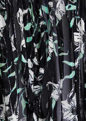 rag & bone - Sachi floral-print metallic chiffon blouse - Black - XXS