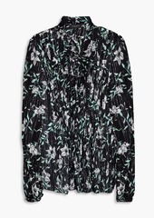 rag & bone - Sachi floral-print metallic chiffon blouse - Black - XXS