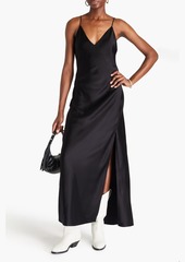 rag & bone - Satin maxi slip dress - Black - US 00