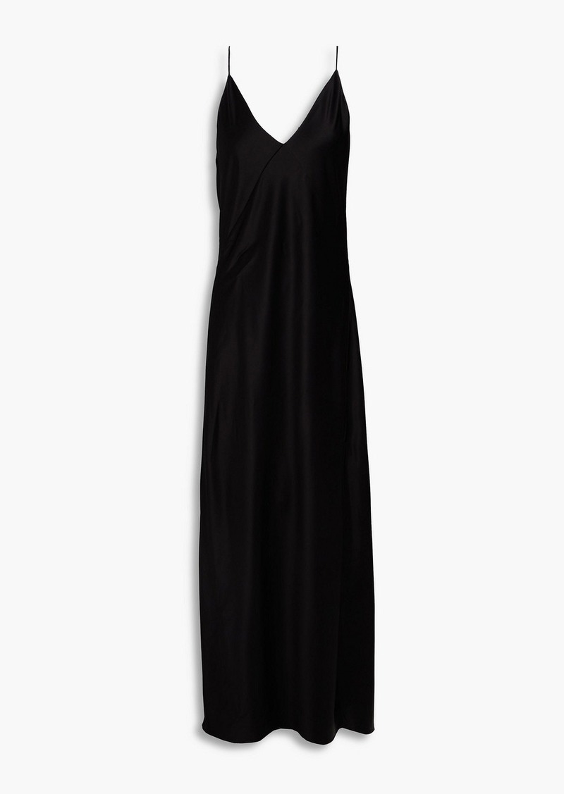 rag & bone - Satin maxi slip dress - Black - US 00