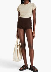 rag & bone - Selah ribbed wool-blend shorts - Brown - M