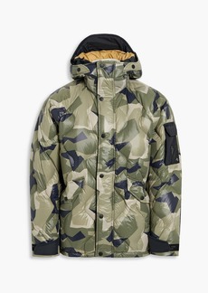 rag & bone - Shield quilted camouflage shell down hooded jacket - Green - XS