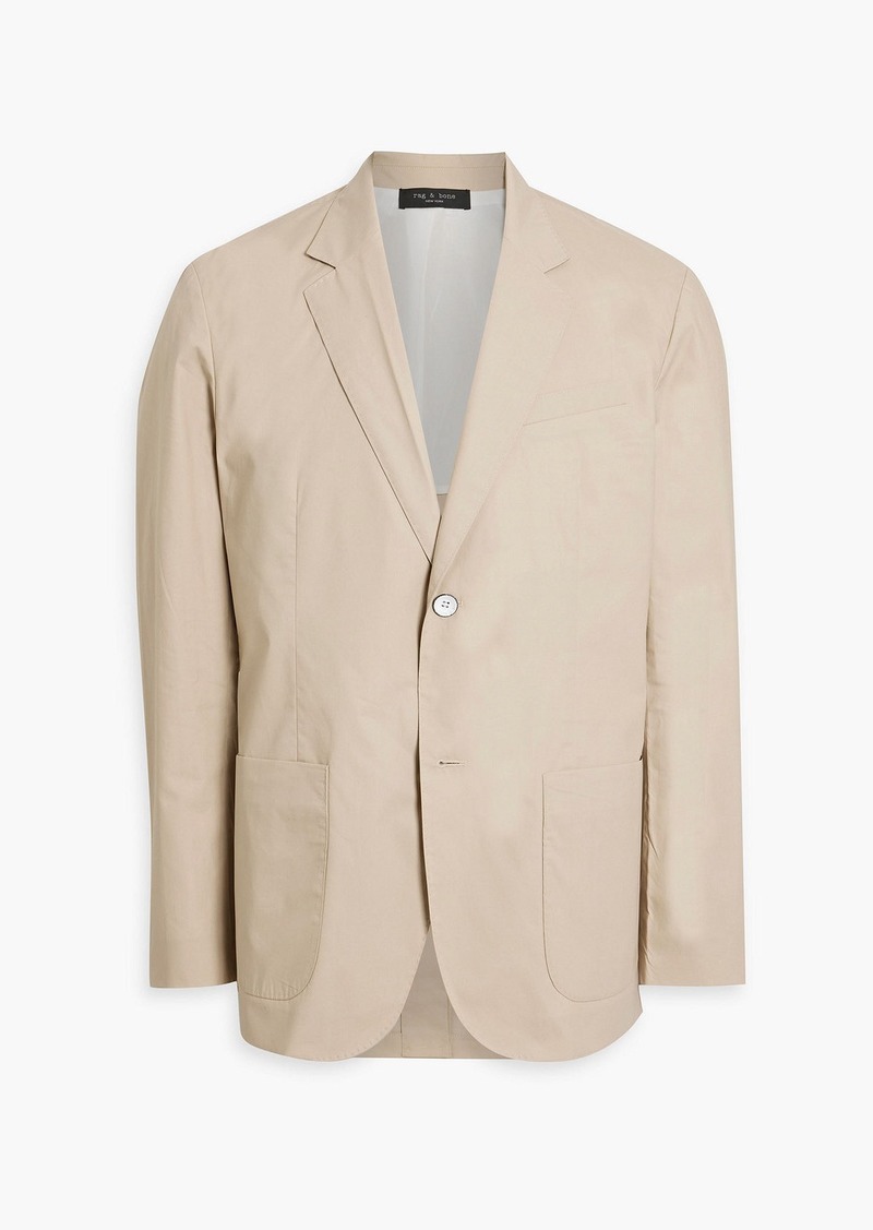 rag & bone - Shift cotton-poplin blazer - Neutral - US 36