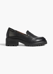 rag & bone - Shiloh pebbled-leather loafers - Black - EU 35