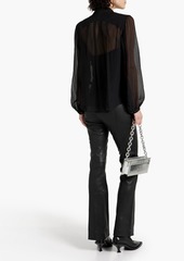 rag & bone - Simone leather flared pants - Black - US 4