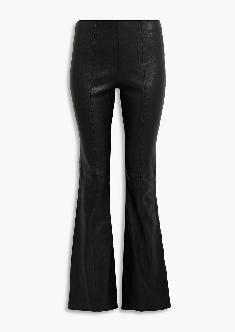 rag & bone - Simone leather flared pants - Black - US 4