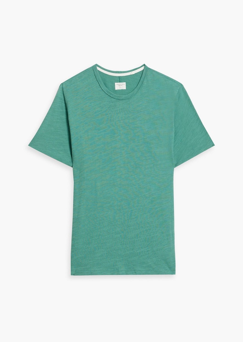 rag & bone - Slub cotton-jersey T-shirt - Green - S