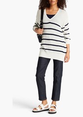 rag & bone - Soleil striped ribbed cotton-blend sweater - White - XS