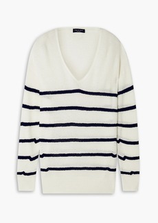 rag & bone - Soleil striped ribbed cotton-blend sweater - White - XS