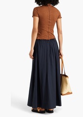 rag & bone - Soraya cotton-poplin maxi skirt - Blue - XXS