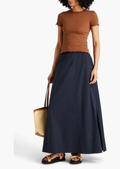 rag & bone - Soraya cotton-poplin maxi skirt - Blue - XXS