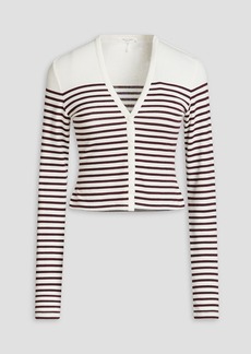 rag & bone - Striped knitted cardigan - White - L