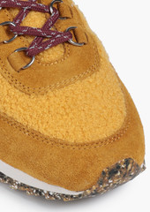 rag & bone - Retro Hiker faux shearling high-top sneakers - Yellow - EU 36