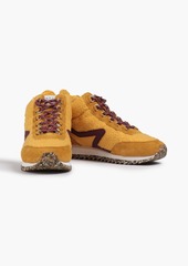 rag & bone - Retro Hiker faux shearling high-top sneakers - Yellow - EU 36