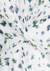 rag & bone - Tamar twist-front floral-print georgette maxi dress - Blue - US 0