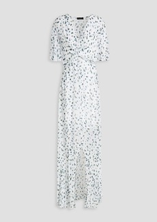 rag & bone - Tamar twist-front floral-print georgette maxi dress - White - US 0