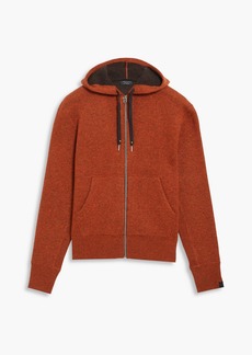 rag & bone - Venture mélange cashmere zip-up hoodie - Red - S
