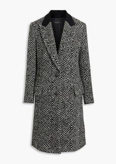 Ximon Lee belted wool-blend coat - Black