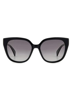 rag & bone 56mm Gradient Polarized Square Sunglasses