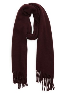 rag & bone Addison Recycled Wool Blend Scarf in Dpbrgndy at Nordstrom