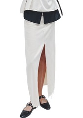 rag & bone Avery Cotton Center Slit Maxi Skirt