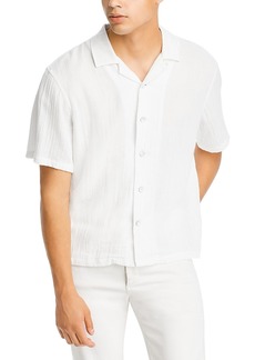 rag & bone Avery Cotton Gauze Relaxed Fit Button Down Camp Shirt