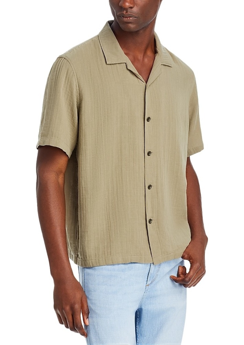 rag & bone Avery Cotton Gauze Relaxed Fit Button Down Camp Shirt