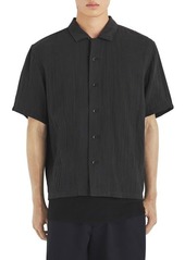 rag & bone Avery Cotton Short Sleeve Button-Up Shirt