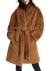 rag & bone Bijou Faux Fur Coat in Camel at Nordstrom